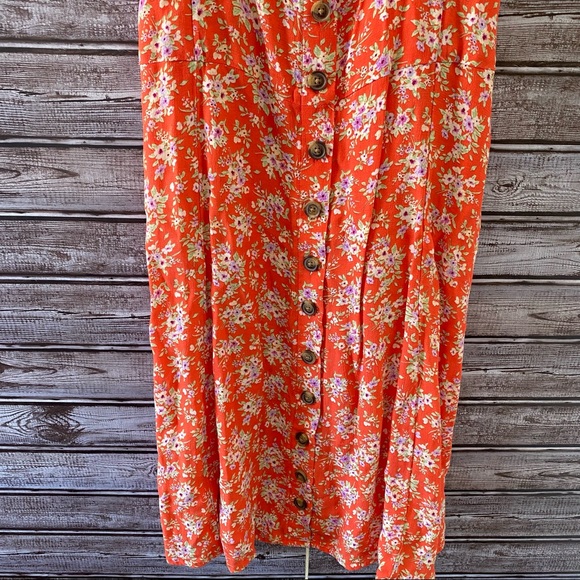 American Eagle Floral Print Dress Size M - Picture 3 of 10